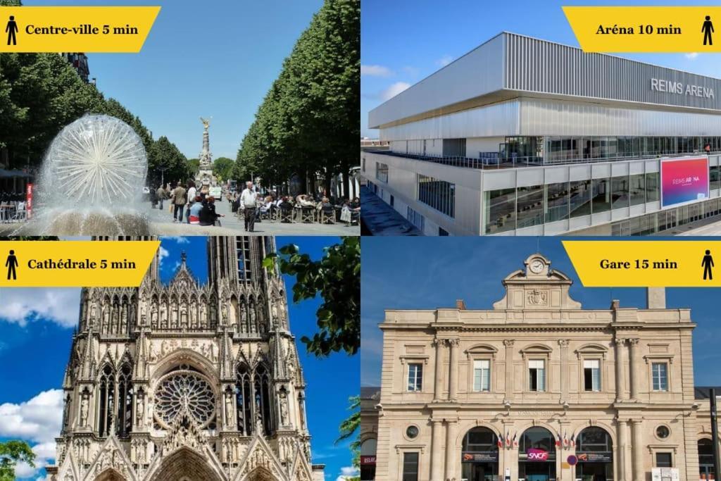 Forum Champagne Grand T2 Climatise Vue Cathedrale Реймс Экстерьер фото